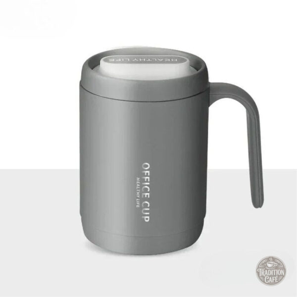 Tasse isotherme pratique en acier inoxydable