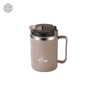 Tasse thermos 450 ml avec couvercle anti-fuite pratique