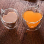 Tasse à café cœur en verre pour moments chics