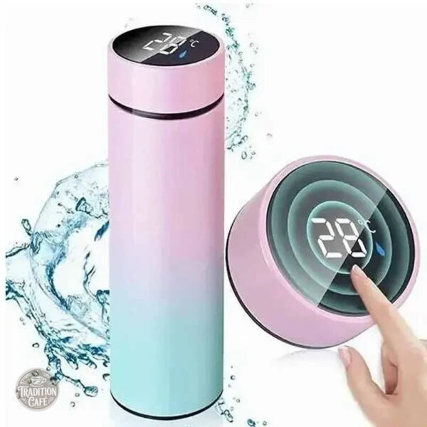 Thermos isotherme en acier pour boissons chaudes et froides