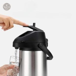 Thermos à pompe pratique pour boissons chaudes et froides