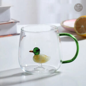 Verre à café en forme d'animal en verre