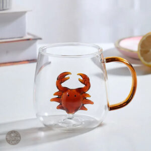 Verre à café animal, design original en verre