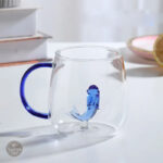 Verre à café ludique, forme d'animal en verre
