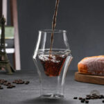 Verre double paroi élégant, parfait pour café ou thé