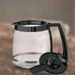 Verseuse en verre avec poignée ergonomique pour café