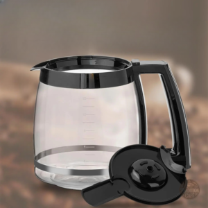 Verseuse en verre avec poignée ergonomique pour café